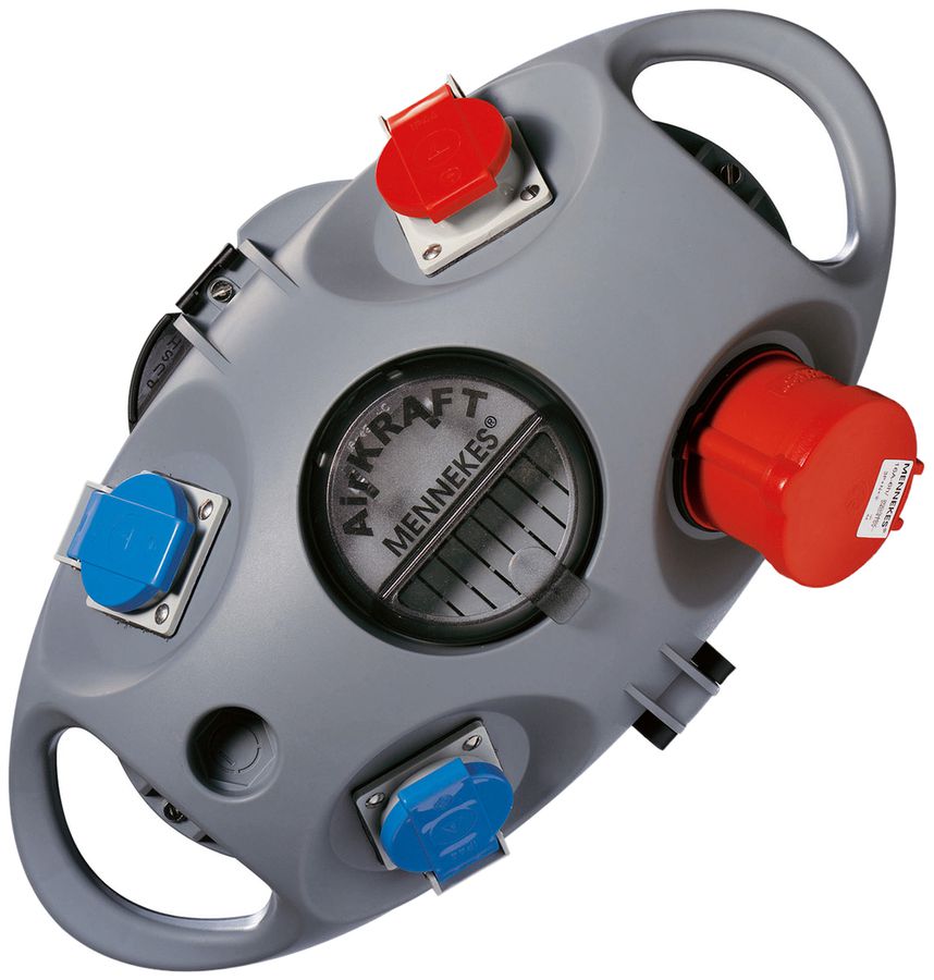 Stromverteiler AirKraft 16A 2×T23 1×T25 1×CEE16/5L silber