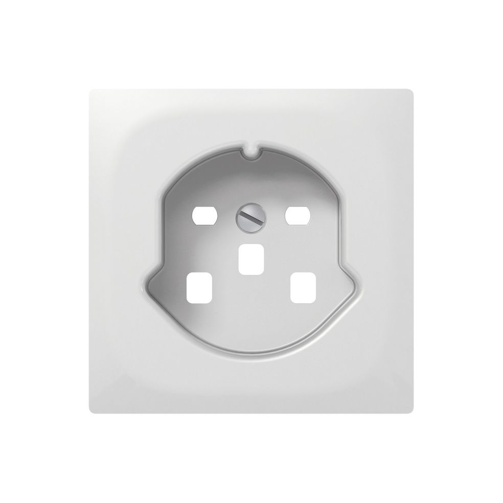 Frontplatte SIDUS Z/E zu Steckdose T25 weiss glänzend