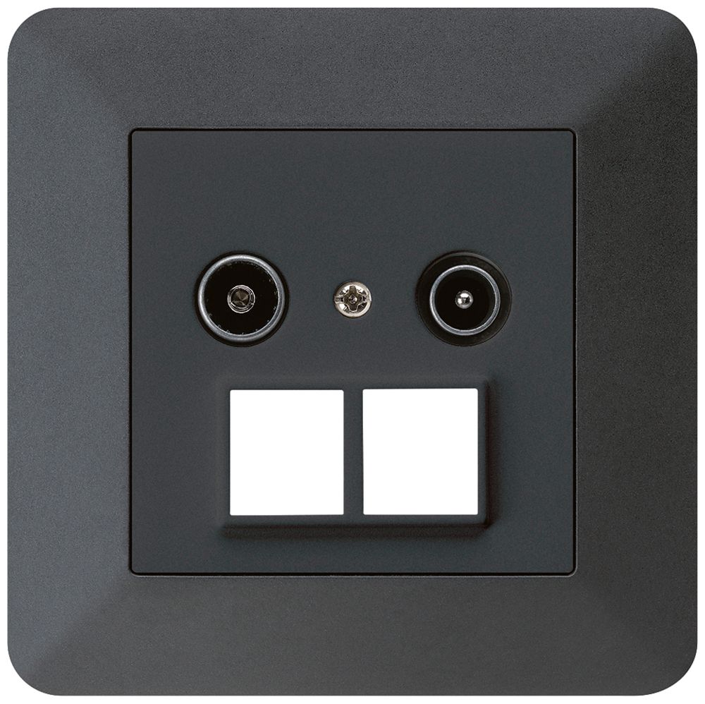 UP-Antennendose R/TV HMS kallysto.trend 23dB schwarz