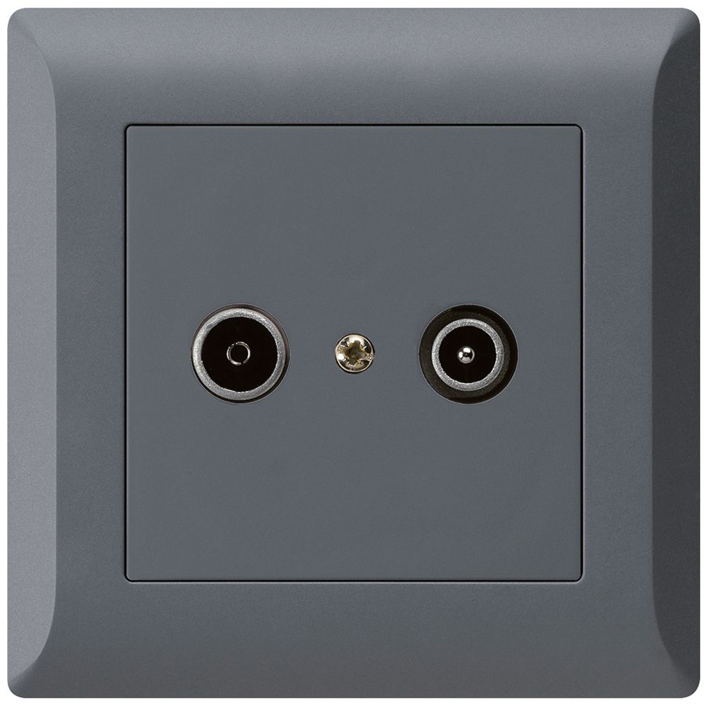 Prise de passage ENC kallysto.line R/TV 19dB anthracite