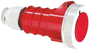 Kupplung CEE Bals 4P 32A 400V 3h rot IP67 vernickelt Quick C.
