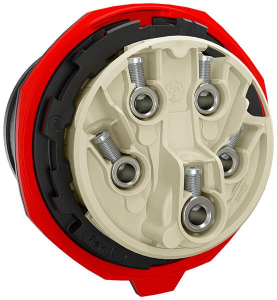 Spina CEE NEO 5P 16A 380…415V 6h rosso IP54 morsetto a vite