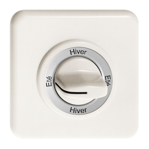 Kit front.Eté-Hiver-Eté-Hiver pour interrupteur rotatif blanc