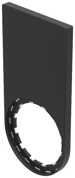 Porta-placchetta EAO45 nero per pl.27×27mm, a infilare
