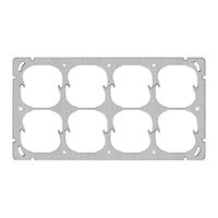 Plaque de fixation ENC FH 2×4 8×52mm