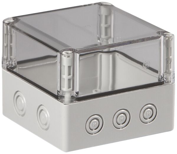 Apparategehäuse RW CUBO S 125×125×100 SPCM transparent