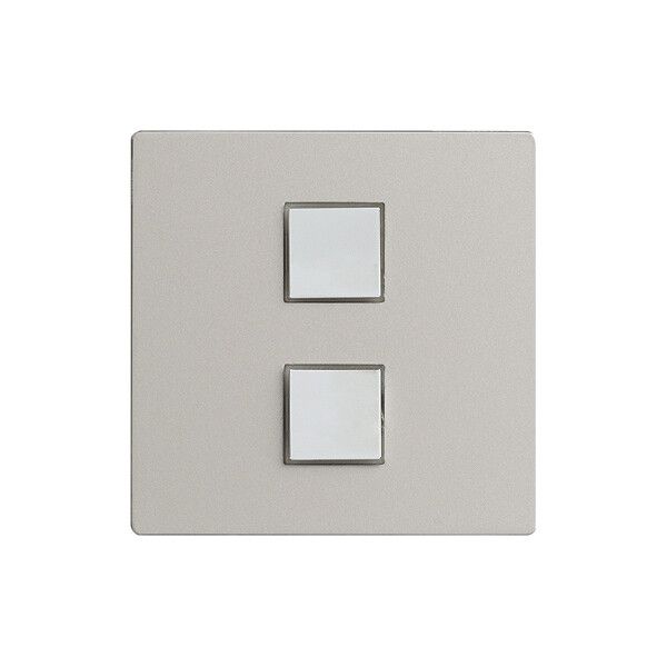 Kit de recouvr. EDIZIOdue elegance pour poussoir double stone