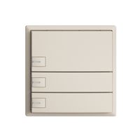 UP-Taster KNX 3-fach EDIZIOdue crema RGB mit LED