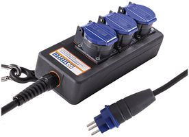 Steckdosenleiste Steffen PROFESSIONAL 3×T23 3m schwarz