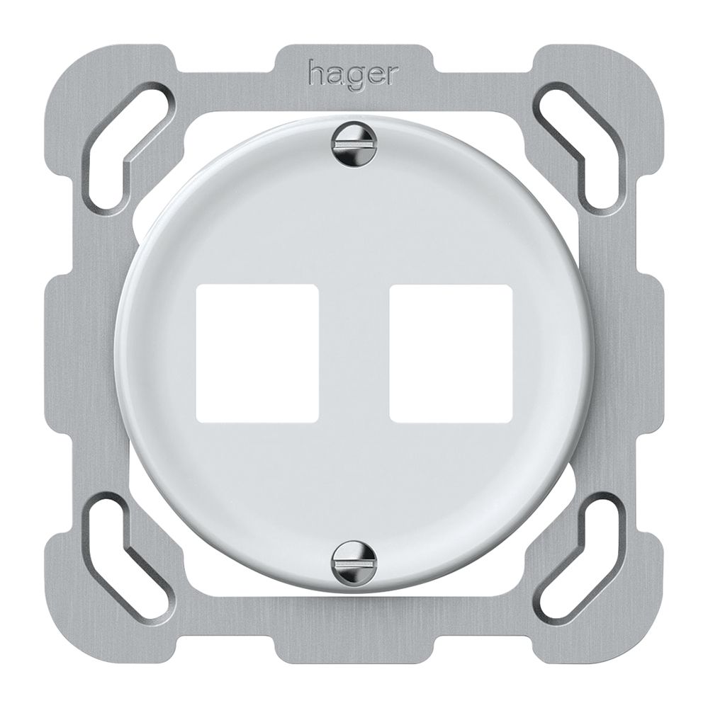 Kit di montaggio INC origin diritto 2×HMS 77×77mm bianco