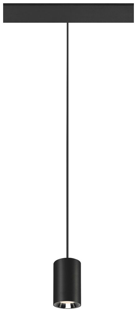 LED-Pendelleuchte SLV NUMINOS XS 48V AD 8.7W 740lm 940 DALI Ø50 schwarz/Silber