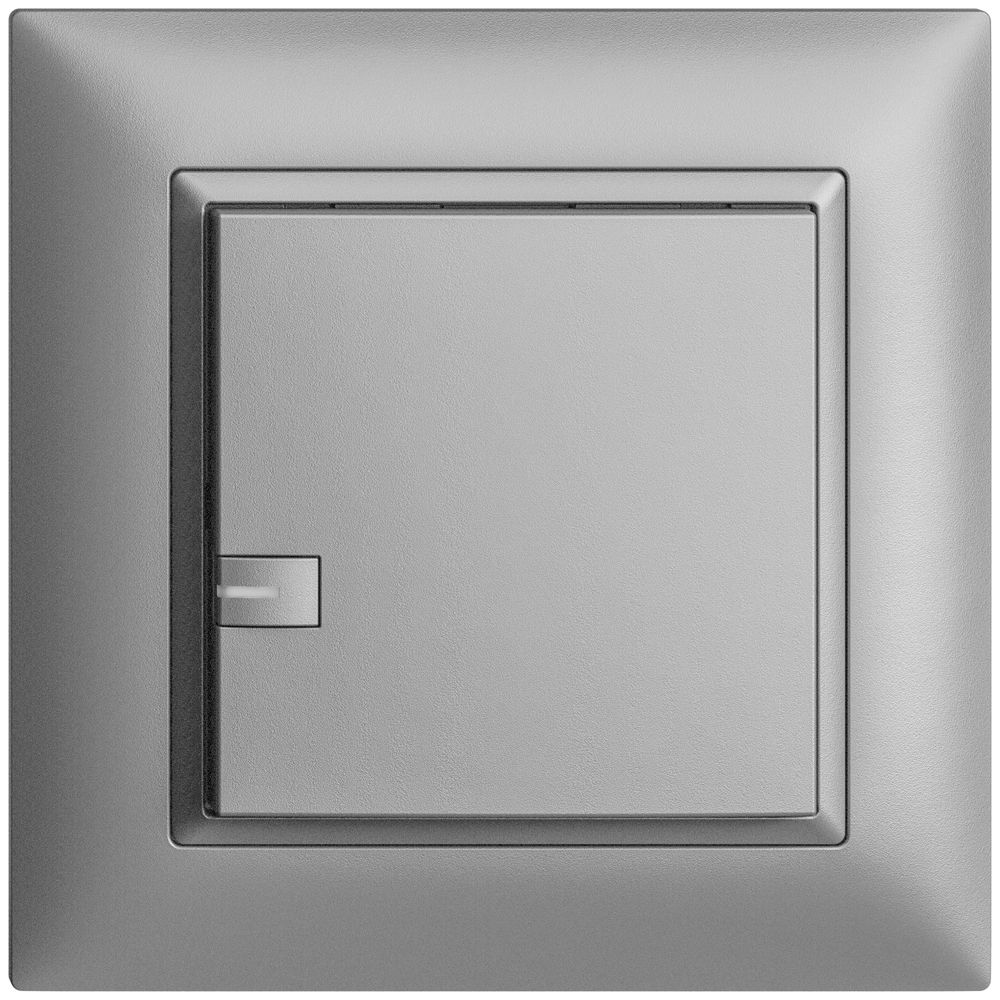 UP-Universaltaster 1×1T Schraubklemme EDIZIOdue silver, mit LED