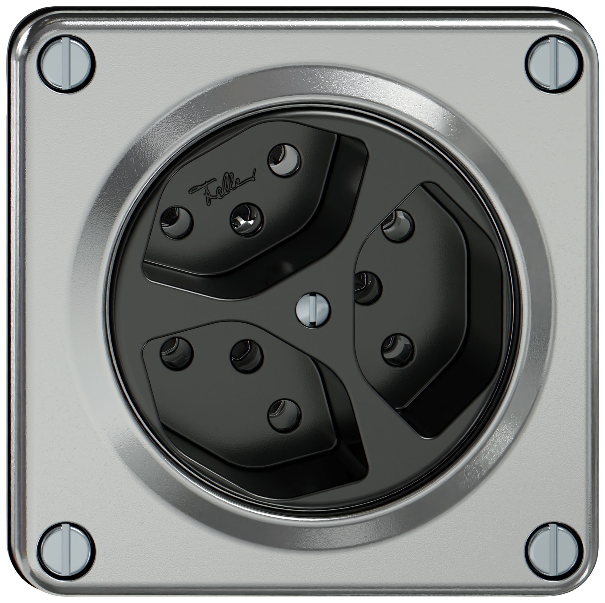 Presa ELEMENT 3×tipo 13 10A 250V IP20 alluminio