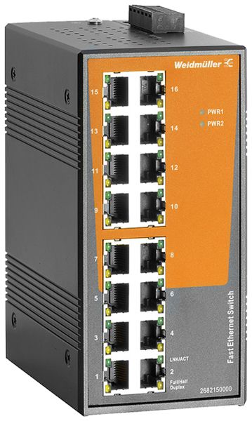 Switch WM IE-SW-EL16-16TX, 16×RJ45 FE unmanaged