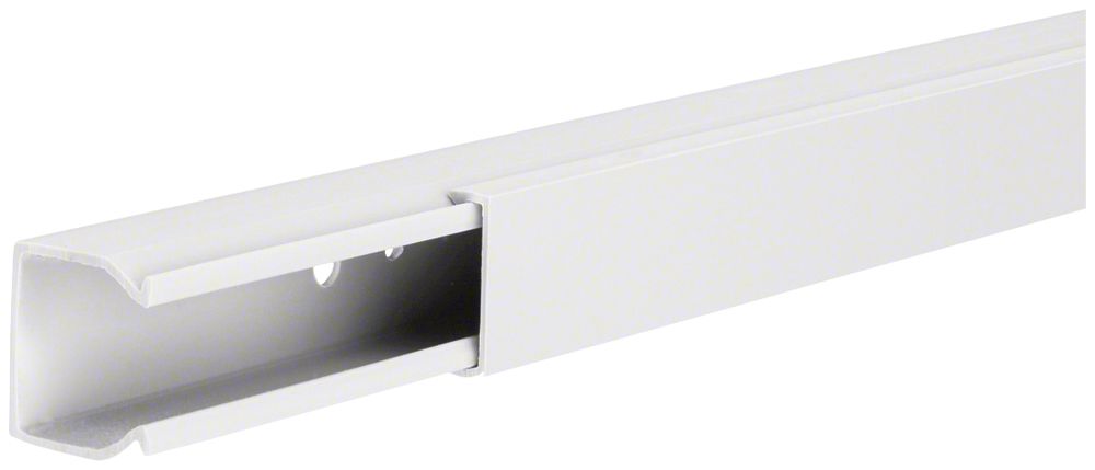 Canal d'installation tehalit LF 25×25×2000mm (l×h×L) PVC blanc trafic