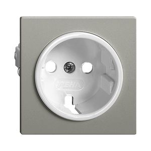 Frontplatte EDIZIOdue Schuko dunkelgrau