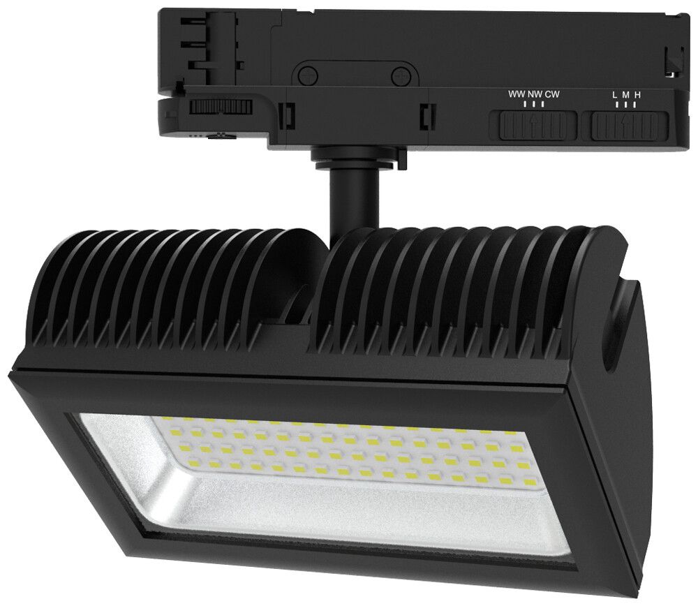 LED-Strahler DOTLUX FLEXAtrack 38W 2805lm 3000…5700K DIM AD3PH 201×108mm sz