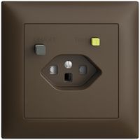 Prise ENC EDIZIOdue T23 FI 30mA FMI, shutter, coffee