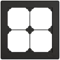 UP-Kopfzeile EDIZIO.liv SNAPFIX® 2×2 für frei wählbare Kombinationen schwarz