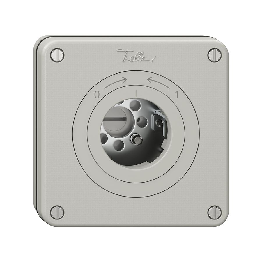 Contact pivotant NUPU NEVO, sans cylindre, KS, 0<->1, gris clair