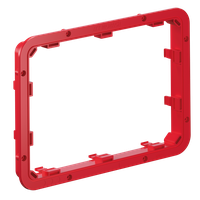 Aufsatzrahmen  MORACH 25mm zu Schalungskasten 290×220mm rot