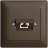 UP-Anschlussdose 1×RJ45/u 4P ITplus EDIZIOdue coffee