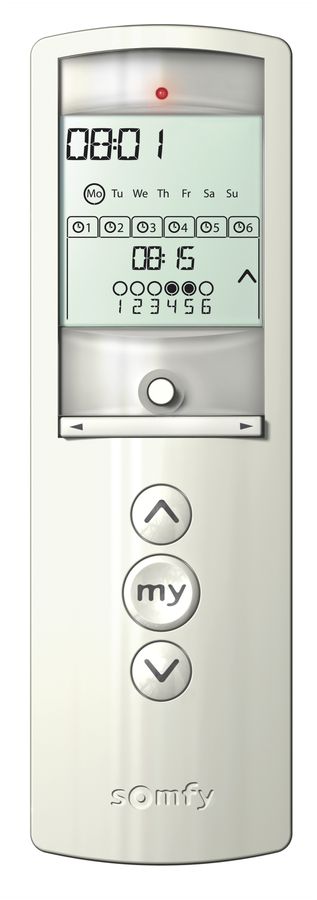 Télécommande RF Somfy TELIS 6 Chronis RTS pure, 6-canal