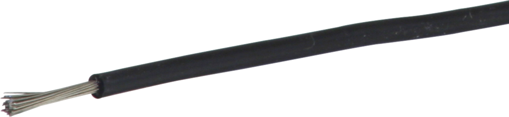 Silikon-Litze 1mm² schwarz, Spule à 100m