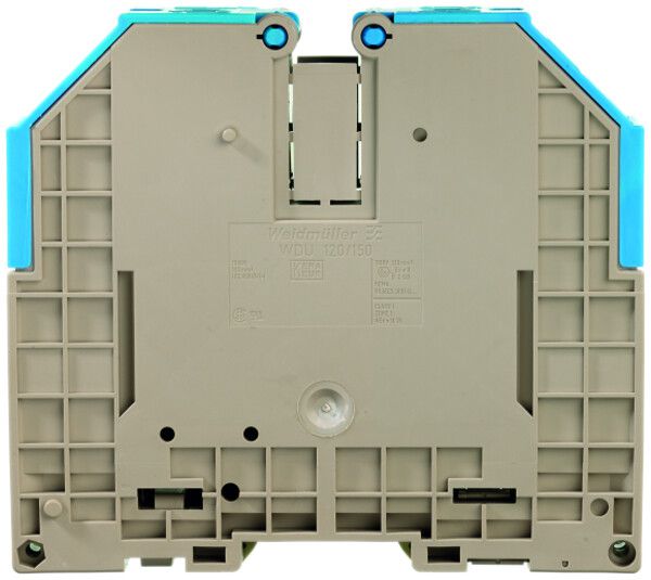Durchgangs-Reihenklemme Weidmüller WDU Schraubanschluss 120mm² TS35 blau