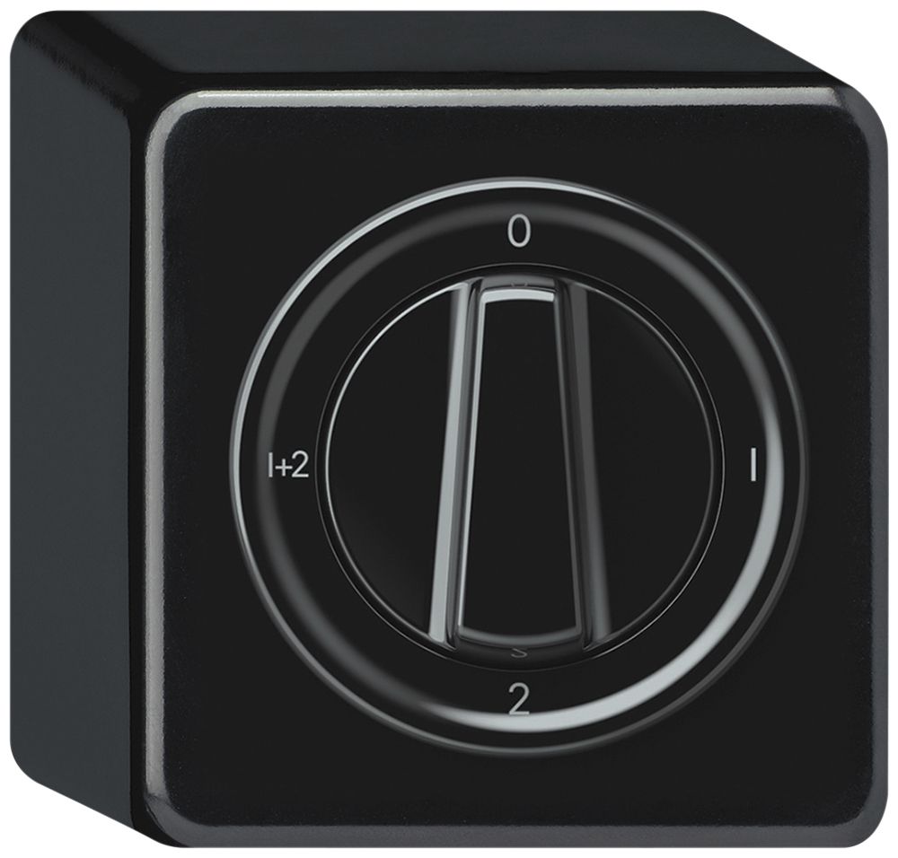 Interrupteur rotatif AP origin commu.série 1/1L 16A 250V 0-1-2-1+2 88×88×54mm no