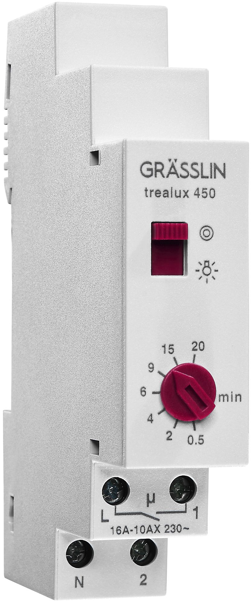 REG-Treppenhausautomat trealux 450, Minuten- oder Dauerlicht, 2600 W