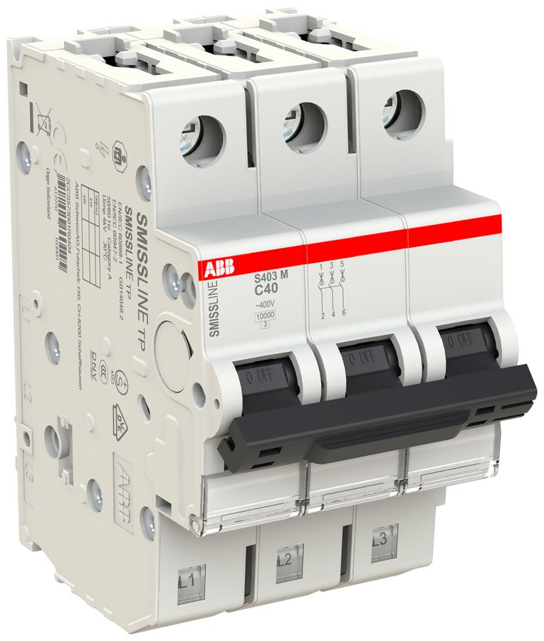 Disjoncteur SMISSLINE TP S 3×40A C 10kA