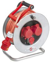 Avvolgicavo industriale 25 m 5×2.5mm² arancione IP44