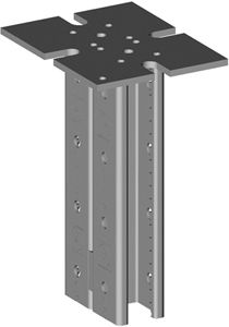 Supporto doppio Niedax 300mm zincato