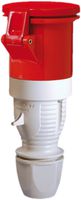 Kupplung CEEtyp 5L 63A 6h IP44 mit Kabelverschr.Kontakte vernickelt