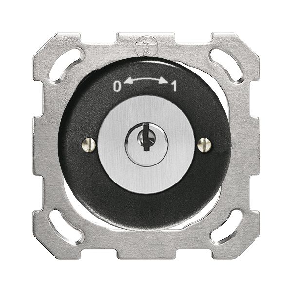 Contact pivotant ENC 0<-->1 noir avec serrure de sûreté