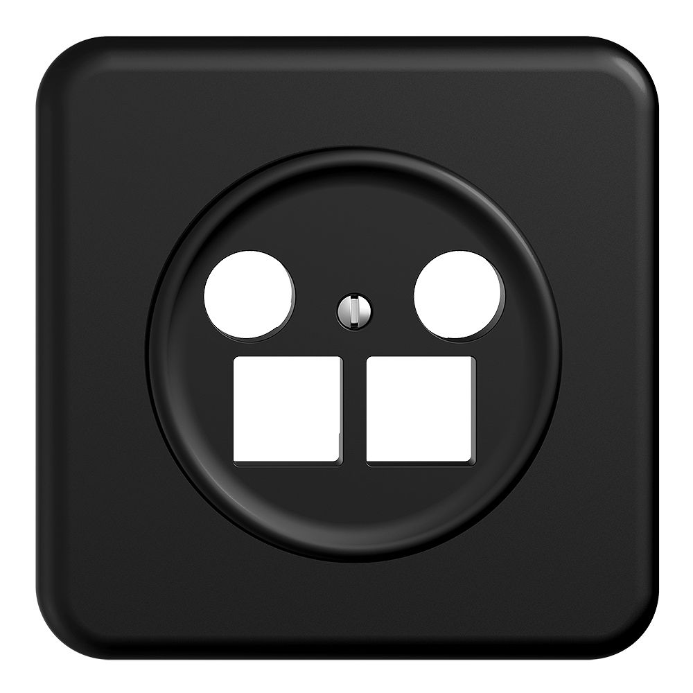 Kit de recouvrement ENC Sdue QMI, p.prise multimédia EASYNET, p.2×RJ45 S-One, no