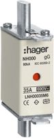 NH-Sicherung Hager DIN000 690VAC 35A gG/gL Doppelkennmelder rostfrei