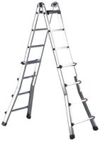 Teleskop-Leiter CIMCO aus Al 2×6 Sprossen 0.97…3m 8.5kg