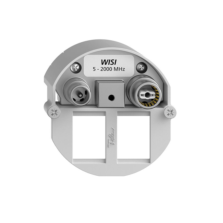 Prise multimédia 19dB FH BSE, prise d.passage, p.2×RJ45 Keystone prof.33mm