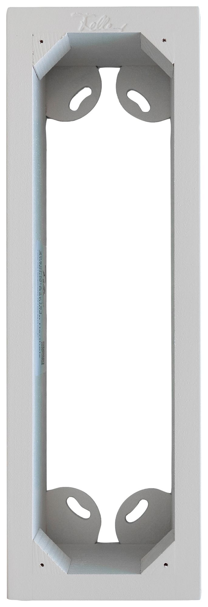 AP-Rahmen Feller EDIZIOdue 4×1 Hartholz lackiert für UP-Kombination SNAPFIX® ws