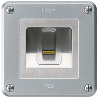 NUP-Fingerscanner Hager ekey-arte robusto C aluminium