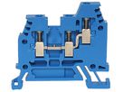 Morsetto di passaggio componibile Woertz 1…2.5mm² 24A 800V vite 3×1 DIN 35mm bl