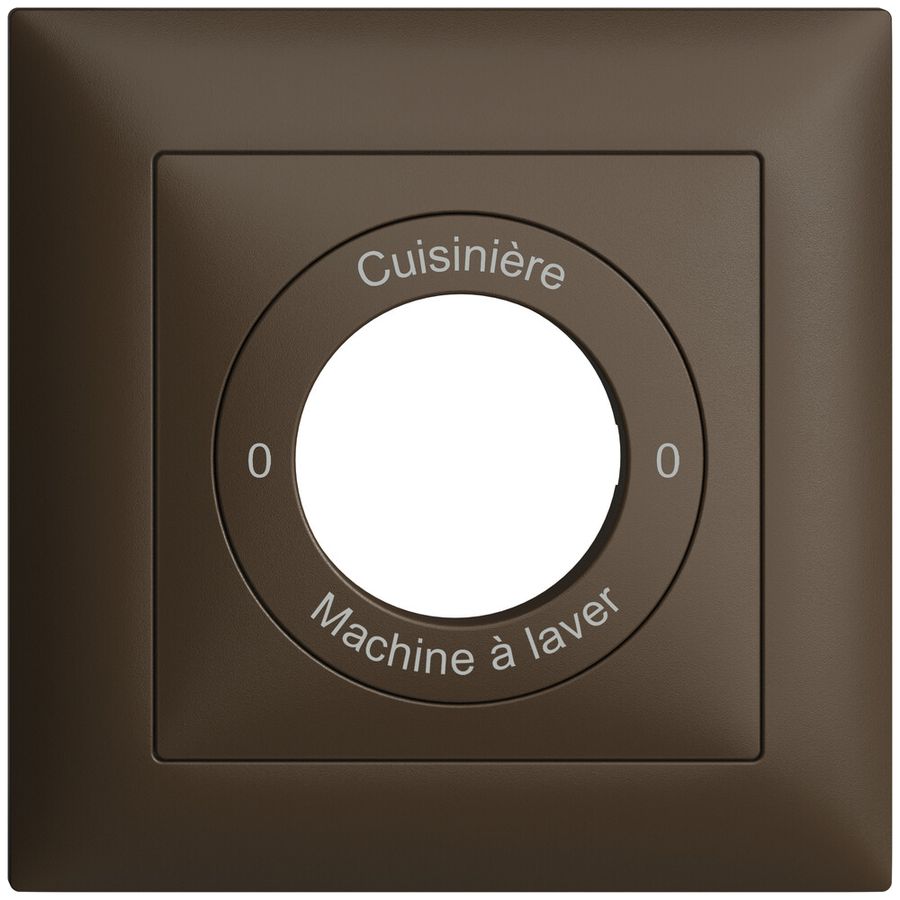 Frontset 0-Cuisinière-0-Machin à laver EDIZIOdue 88×88mm coffee
