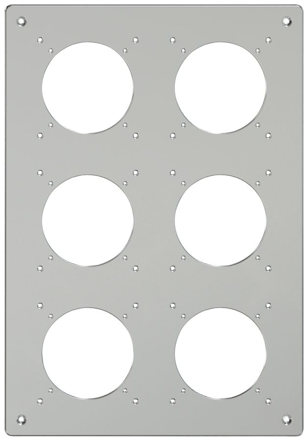 Piastra di montaggio ELEMENT SNAPFIX® 3×2 verticale 125×325mm all