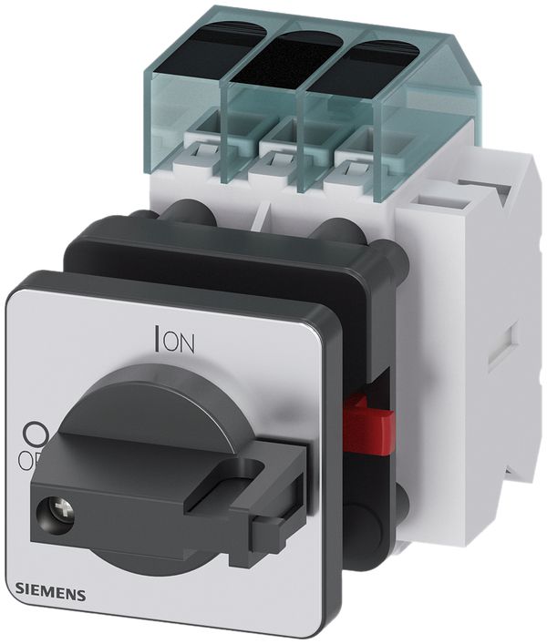 Interrupteur de charge Siemens SENTRON 3LD3 frontal 25A 3L +1F/1O 48×48mm no