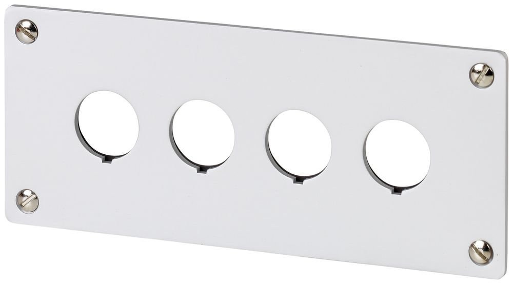 Placca di comando ETN 4×1 grigio