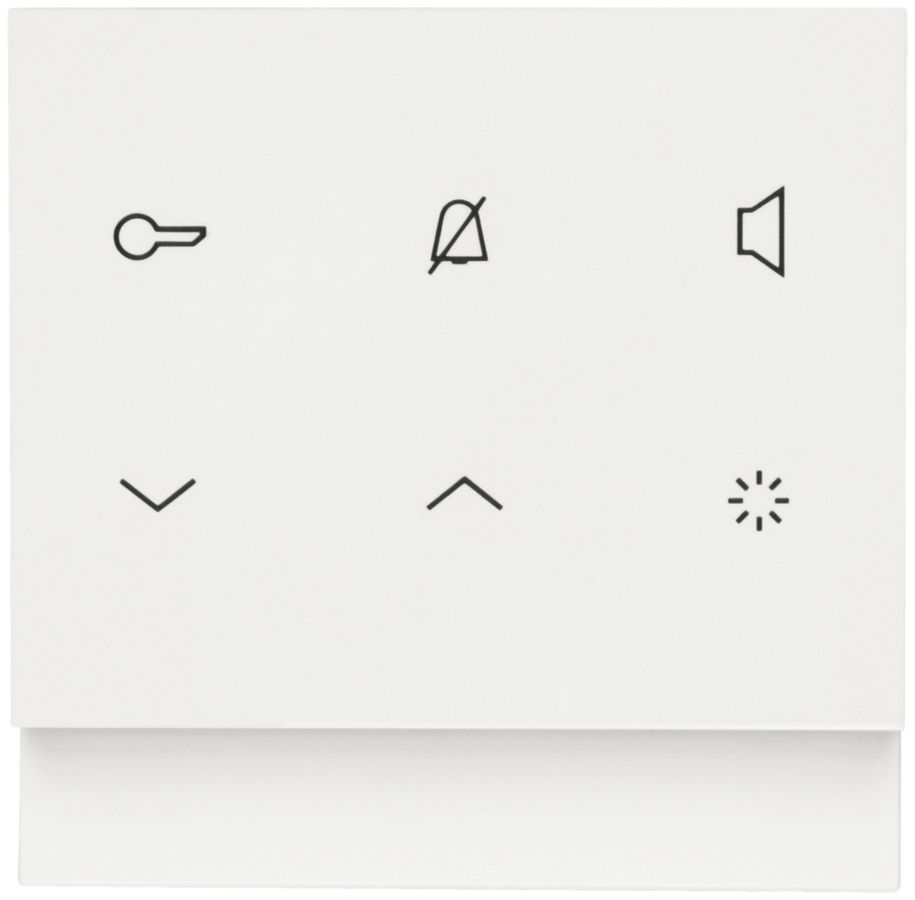 AP-Innenstation-Set Audio Hager elcom.touch, 2-Draht, inkl.Designrahmen, weiss