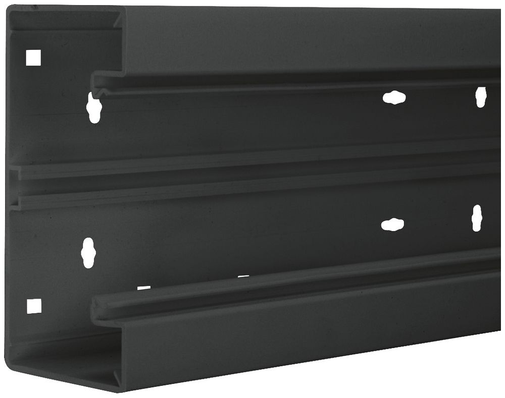 Brüstungskanal Hager BR 65×170mm Oberteil 80mm schwarz