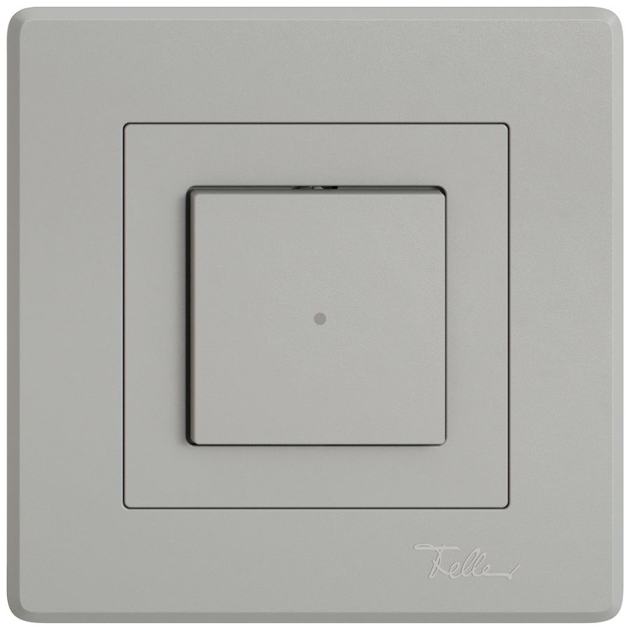 Kit de montage ENC EDIZIO.liv SNAPFIX® interr&contact lum.1 bout.lent.front.grc